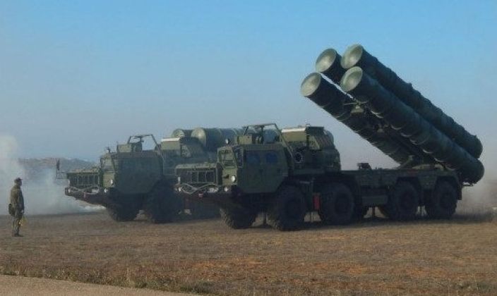 Missile Launchers From Russian S-400 Air Defence System
