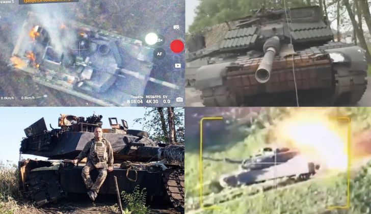 Destruction and Capture of Ukrainian Army Abrams Tanks