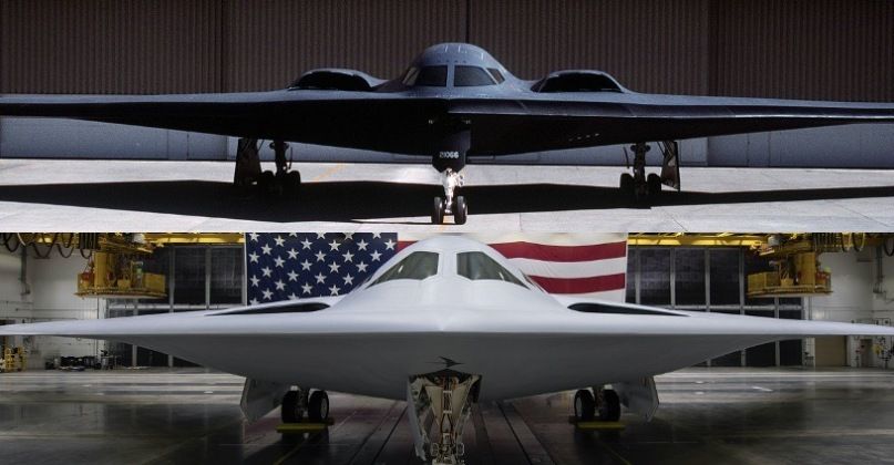 B-2 (top) and B-21 Bombers