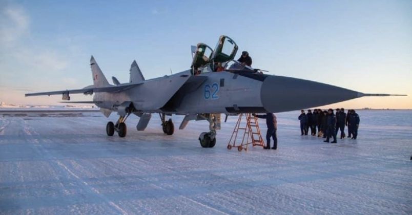 MiG-31 Foxhound at Novaya Zemlya 