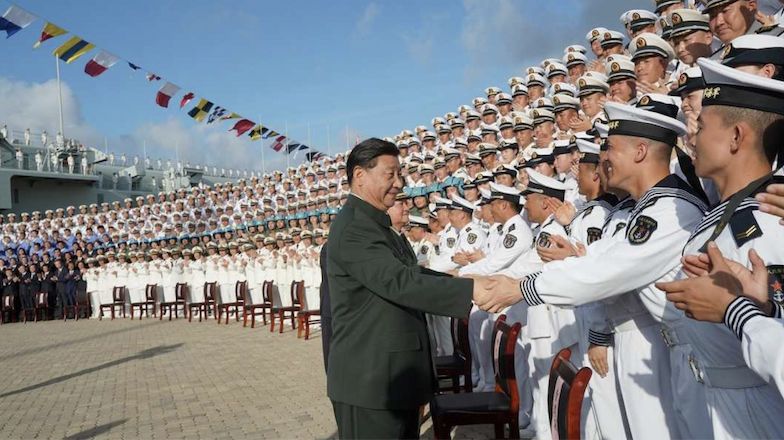 Chinese Premier Xi Jinping Attends Commissioning Ceremony of Carrier Shandong