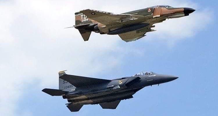 F-4 Phantom and F-15 Eagle