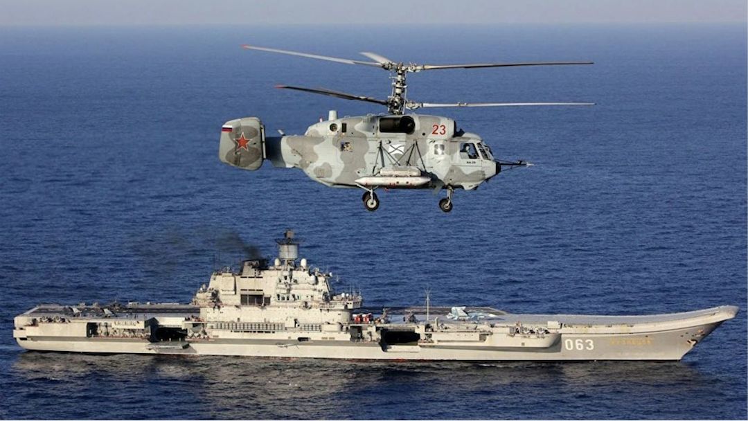 Russian Navy Aircraft Carrier Admiral Kuznetsov 