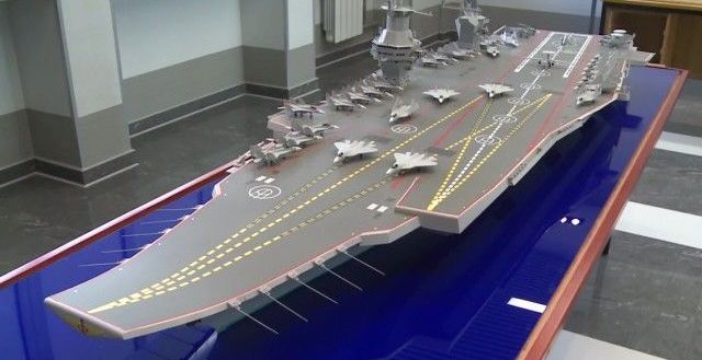 SHTORM Supercarrier Model with Su-57 Stealth Fighters 