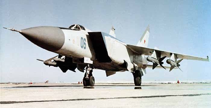 MiG-25 Foxbat Interceptor with R-40 Air to Air Missiles