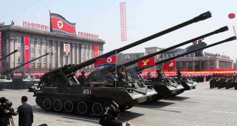 Koksan Self Propelled Guns on Parade