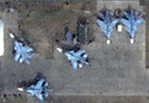 Su-34s at Morosovsk Airfield After Ukrainian Drone Attack