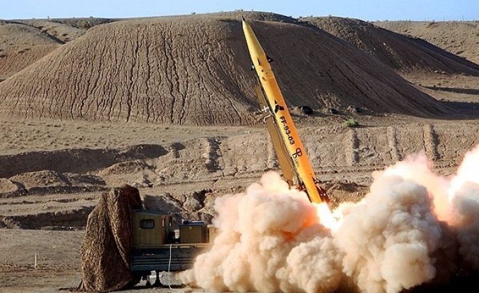 Iranian Fateh-313 Ballistic Missile Launch