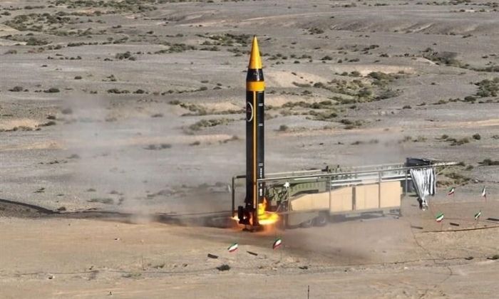 Kheibar Shekan Ballistic Missile Launch