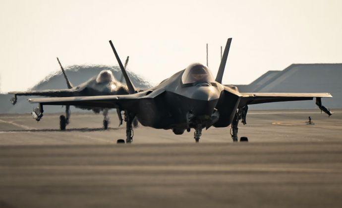 U.S. Air Force F-35A Fighters at Al Udeid Airbase in Qatar