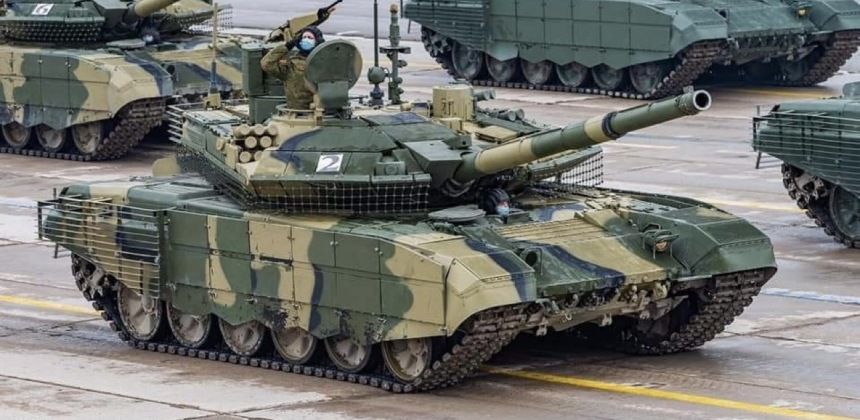 Russian Army T-90M Tank on Parade