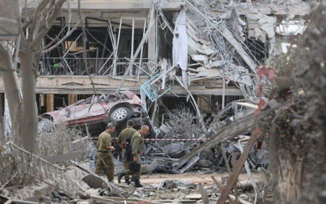 Destruction in Tel Aviv After Iranian Ballistic Missile Strikes