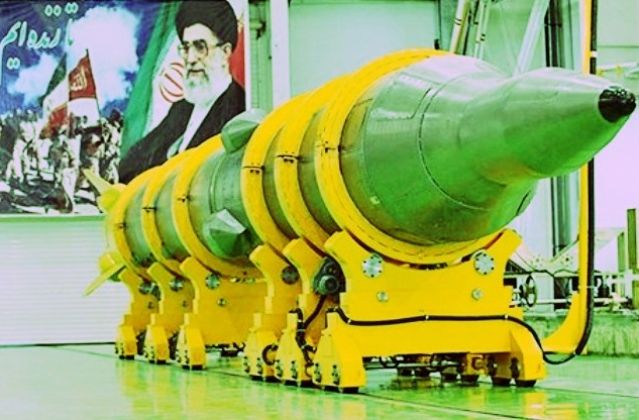 Newly Produced Sejil Ballistic Missile on Display
