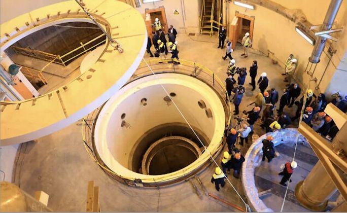 Technicians Working at the Arak Heavy Water Reactor