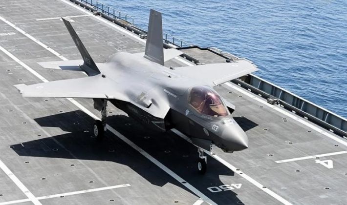 F-35Bs on Italian Navy Carrier Cavour 