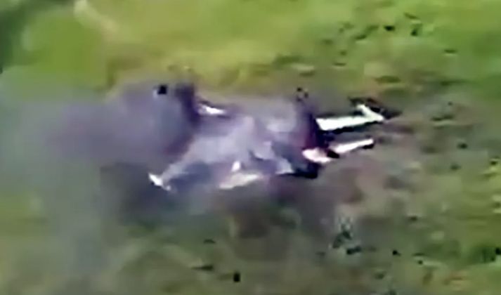 Russian Aerospace Forces Su-35 Shot Down Near Kursk
