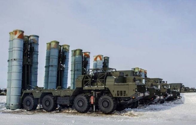 Surface-to-Air Missile Batteries From S-400 System
