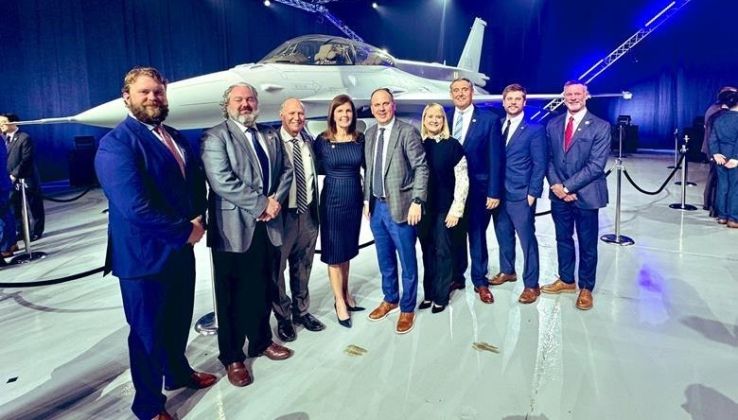 Ceremony at Greenville For the Delivery of the First F-16 Block 70 to the Republic of China Air Force