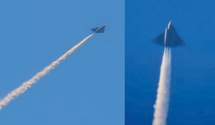 China`s Sixth Generation Fighter Dumps Fuel During Test Flight