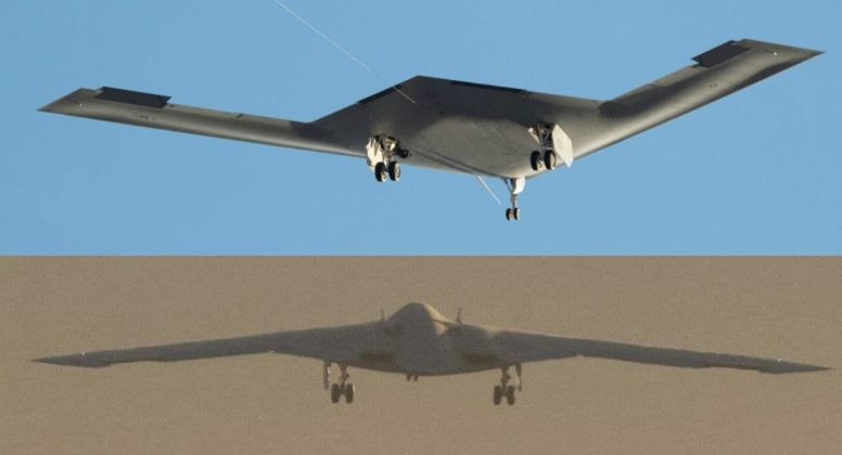 B-21 Prototype During First Flight