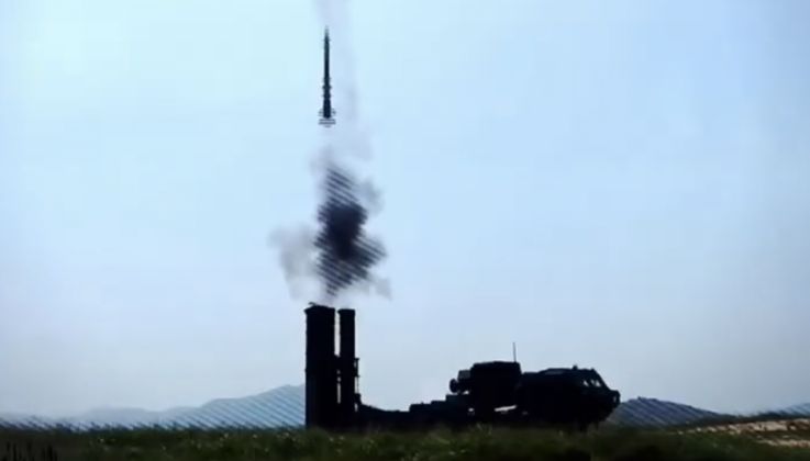 Surface to Air Missile Launch From Pyongae-6 System