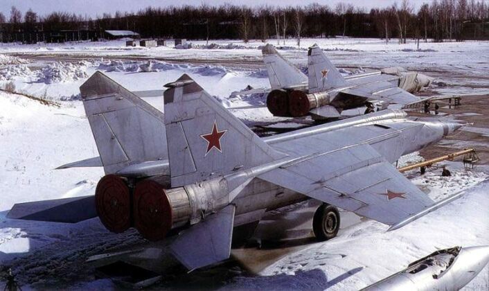 MiG-25 Foxbats on Runway