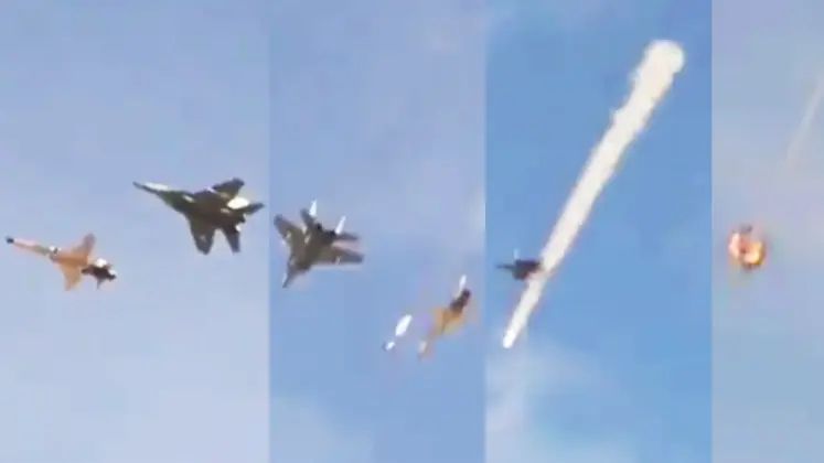 Iran MiG-29 Fires R-73 Missile