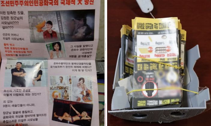 Propaganda Leaflets Dropped on North Korea