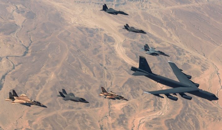 Israeli F-15, F-35 and F-16 in Joint Exercise with U.S. Air Force and Navy