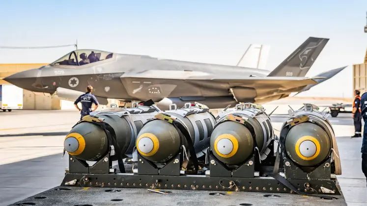 Live GBU-31/B Joint Direct Attack Munitions and Israeli F-35