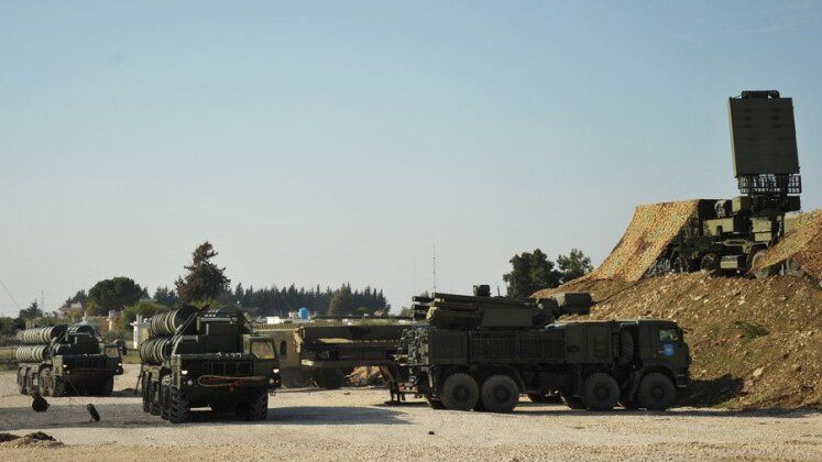 S-400 and Pantsir Batteries at Khmeimim Airbase