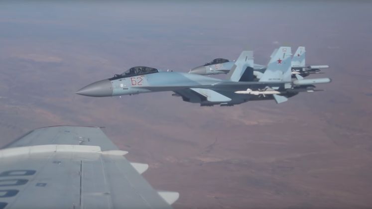 Russian Air Force Su-35s Over Syria Armed For Air to Air Combat