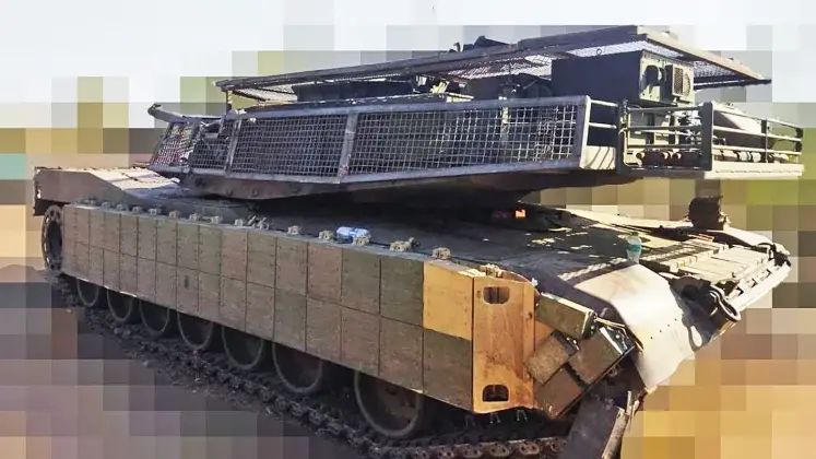 Up Armoured M1A1 Abrams in Ukraine in May 2024