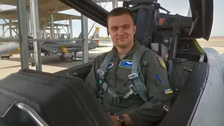Ukrainian F-16 Pilot Oleksiy Mes - Known as `Moonfish`