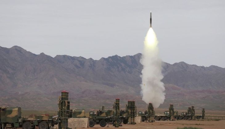 Missile Launch During Exercises Involving HQ-9B Systems
