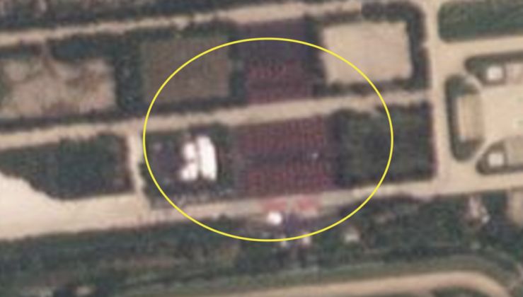 KN-24 Launchers at Handover Ceremony Seen From Space