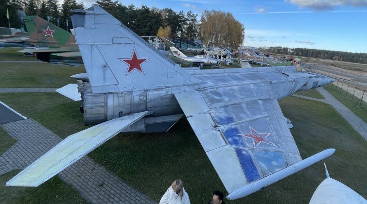 Retired MiG-25BM on Display in Minsk