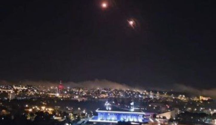 Iranian Missiles Over Jerusalem on April 14