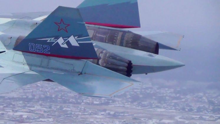 Saturn 30 (left) and AL-41 in Testing on Su-57 Prototype