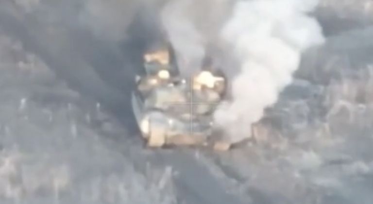 Destruction of M1A1 Abrams in Ukraine