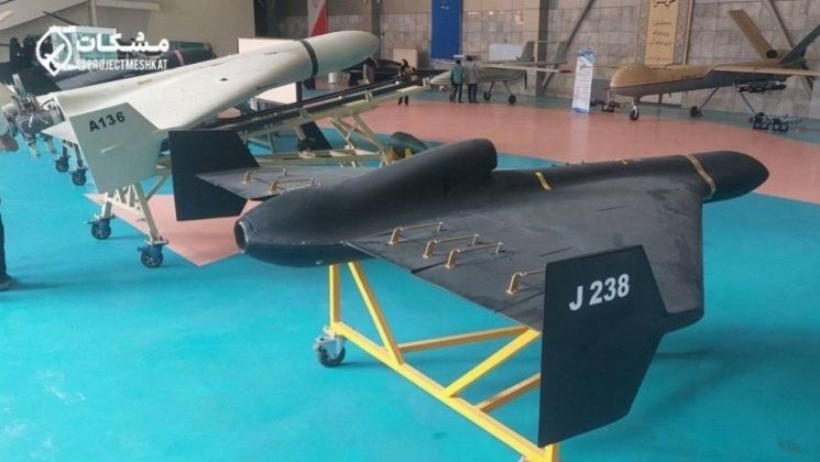 Shahed-136 (left) and Shahed-238 Drones