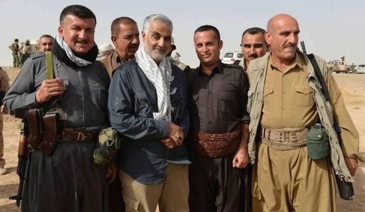 Quds Force Commander Qasem Soleimani With Local Forces in Iraq
