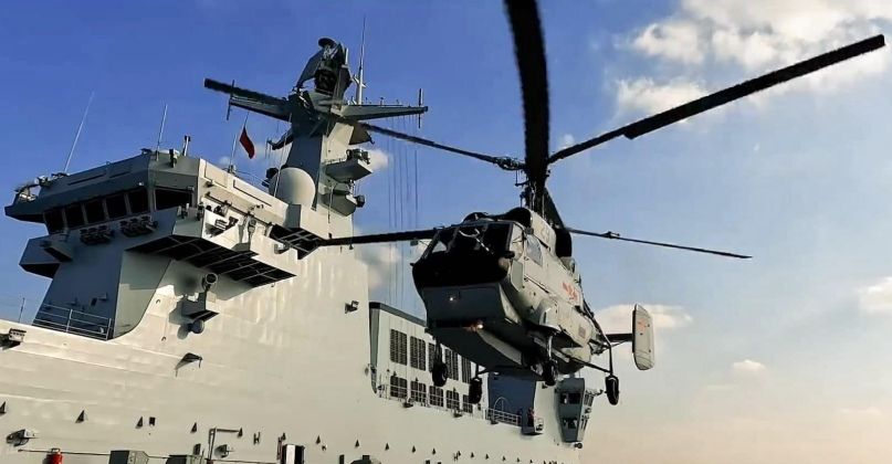 Ka-31 on Type 075 Class Carrier Guangxi