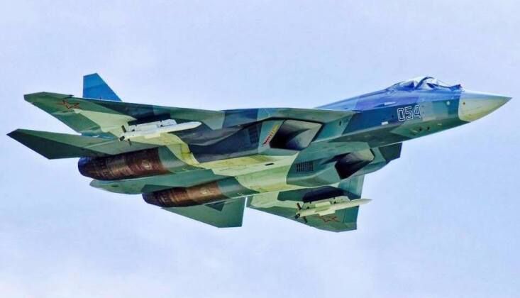 Su-57 Prototype With Externally Mounted R-77 Missiles