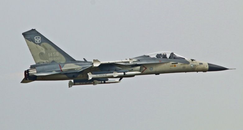 Republic of China Air Force Ching Kuo Fighter with Air to Air Missiles