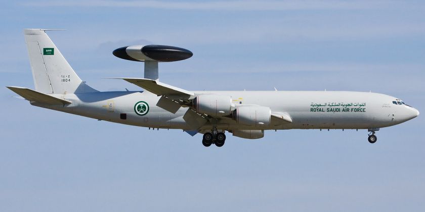 Royal Saudi Air Force E-3 Airborne Early Warning and Control Aircraft