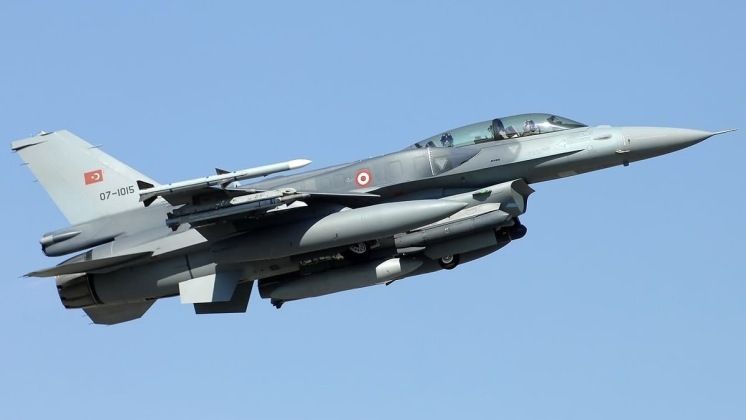 Turkish Air Force F-16 with AIM-120A/B and AIM-9 Missiles