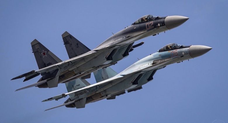 Two Russian Air Force Su-35S Fighters