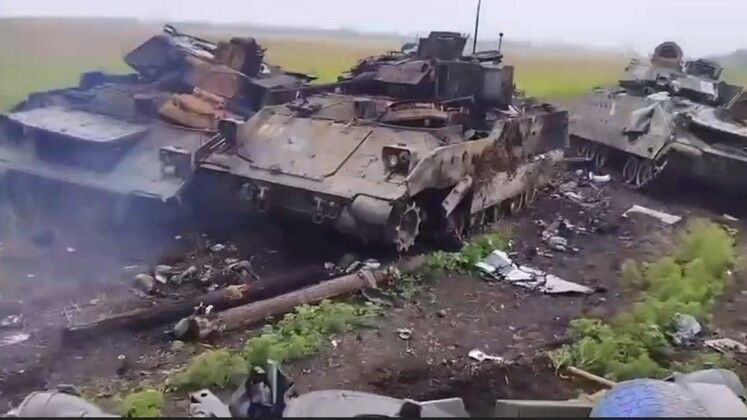 Ukrainian Bradley Fighting Vehicles Neutralised in July Offensive