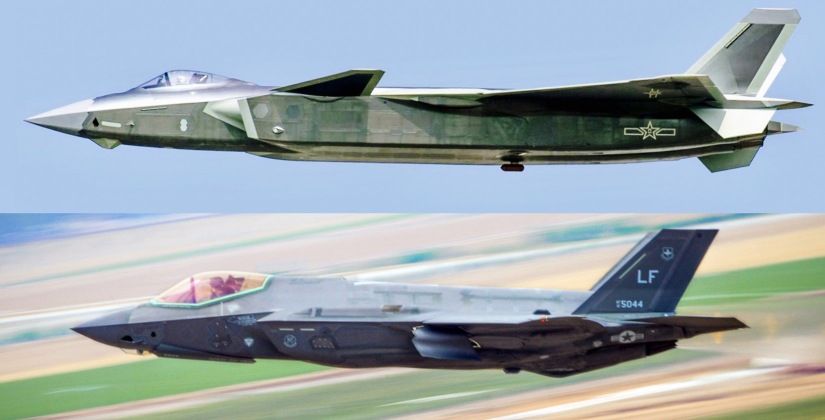 J-20 (top) and F-35 Fifth Generation Fighters